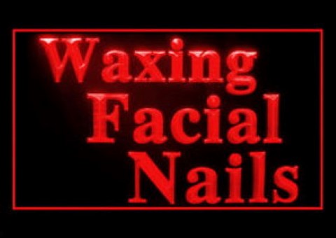 Waxing Facial Nails Cosmetic Makeup LED Neon Sign